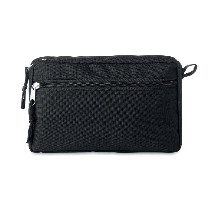Branded 600D RPET toilet bag