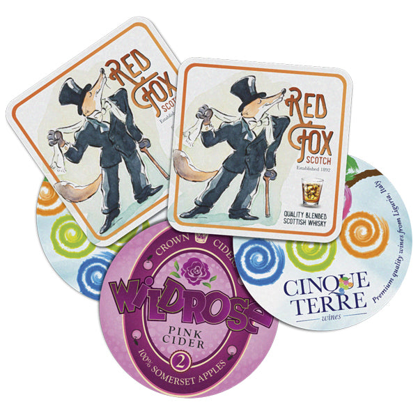 Pulp Board Beer Mats Printed Full Colour