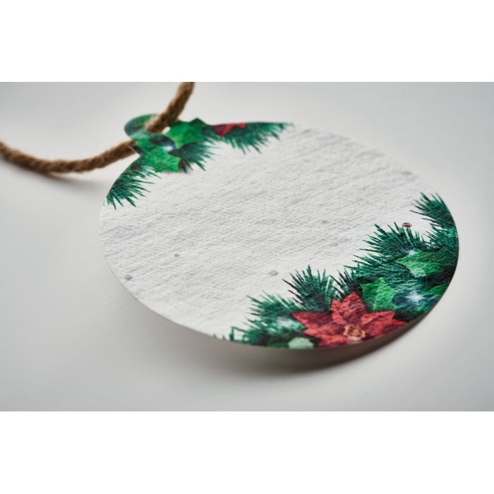 Seed paper Xmas ornament - Bauble