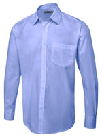 Branded Men's Long Sleeve Poplin Shirt