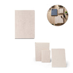ORGANIC SEMI-RIGID. A5 notebook with semi-rigid cover made from organic elephant matter (95%)