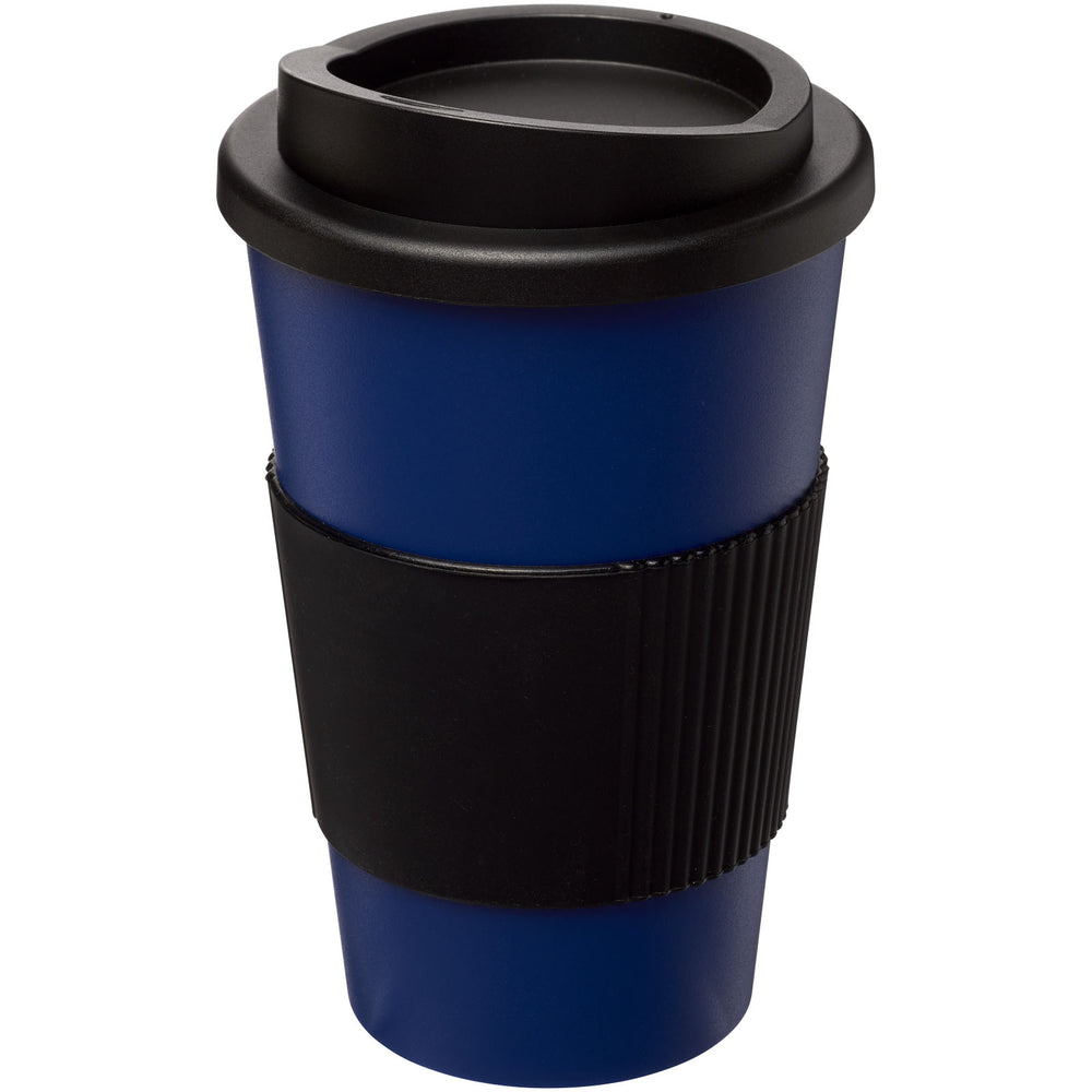 Branded Americano® 350 ml insulated tumbler with grip