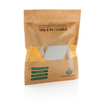 RCS standard recycled plastic and TPE 6-in-1 cable