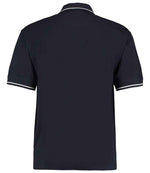 Kustom Kit St Mellion Tipped Cotton Piqué Polo Shirt Navy/White