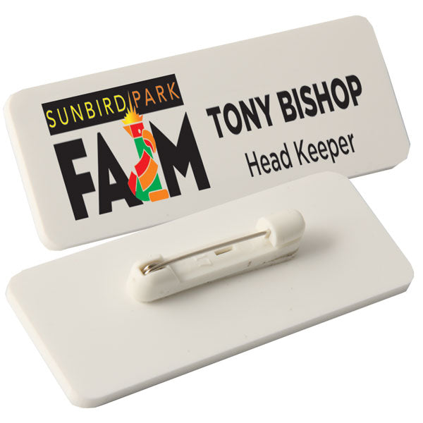 Acrylic Name Badges Printed in Full Colour