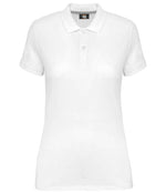 WK Designed to Work Ladies Anti-Bacterial Piqué Polo Shirt White