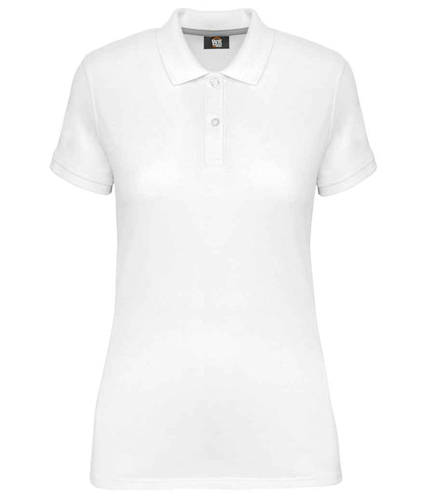 WK Designed to Work Ladies Anti-Bacterial Piqué Polo Shirt White