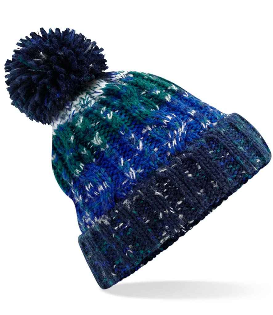 Branded Beechfield Corkscrew Pom Pom Beanie