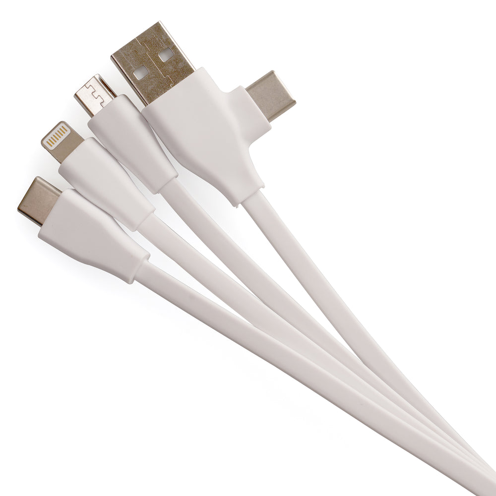 WHITE TUCKER 3IN1 CHARGER WITH TYPE C / USB A