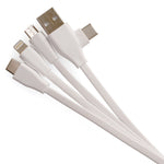 WHITE TUCKER 3IN1 CHARGER WITH TYPE C / USB A