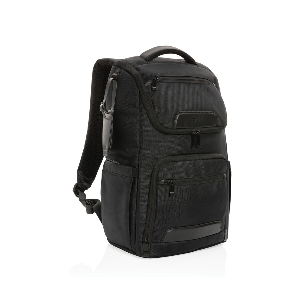 Branded Swiss Peak AWARE™ RPET Voyager 15.6" laptop backpack