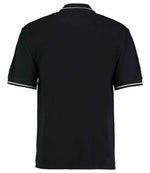 Kustom Kit St Mellion Tipped Cotton Piqué Polo Shirt Black/White
