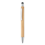 Branded Bamboo stylus pen blue ink