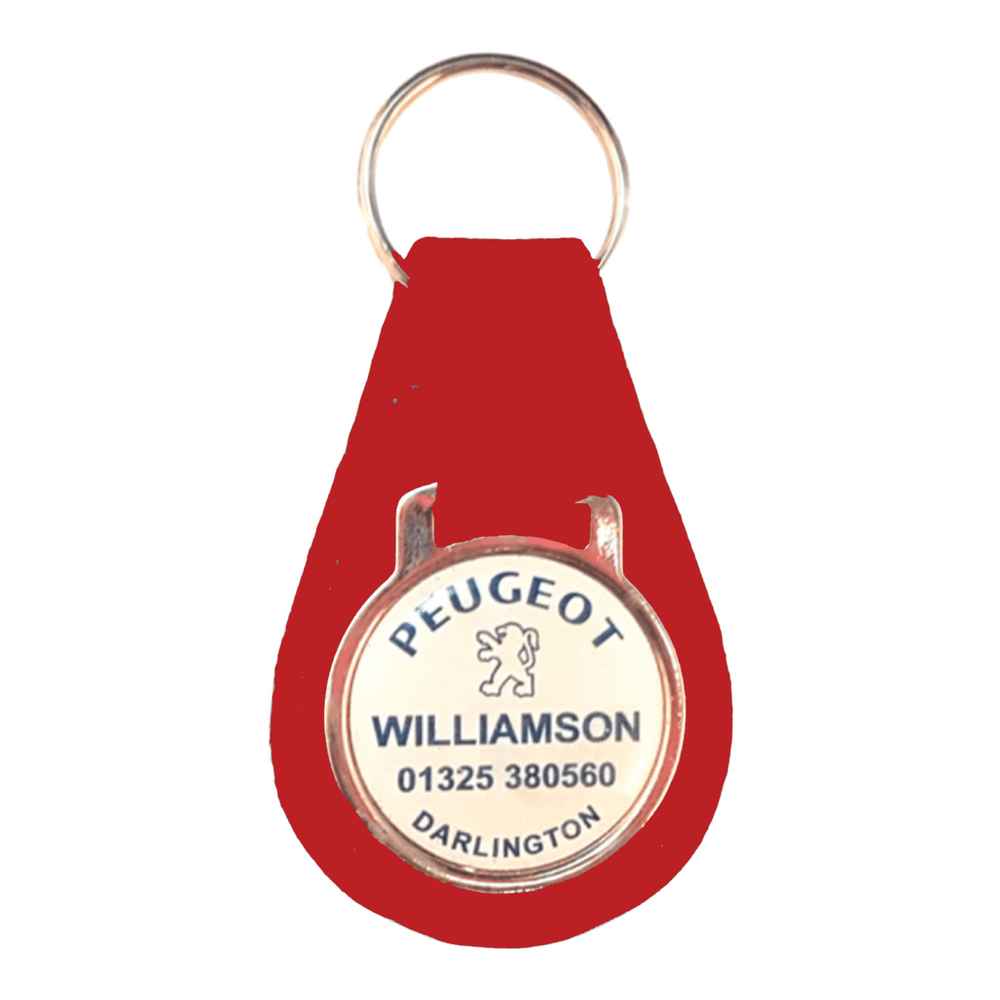 Branded Pear Shaped Keyfob with Dome