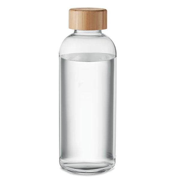 Glass bottle 650ml, bamboo lid