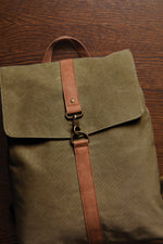 Branded VINGA Bosler backpack GRS recycled canvas