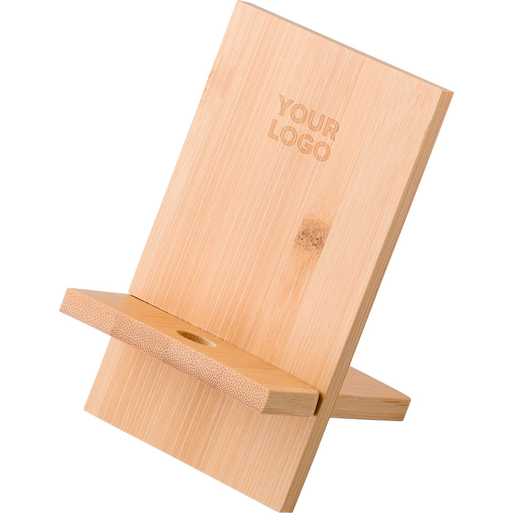 Branded Apperley Bamboo phone stand