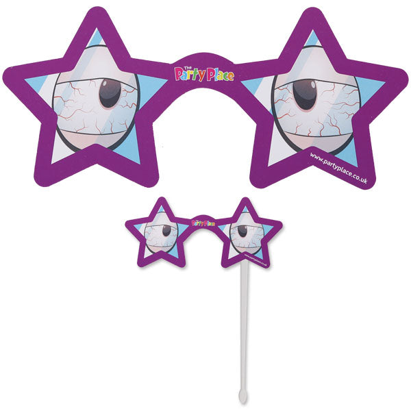 Star Shaped Selfie Photo Props Printed Full Colour