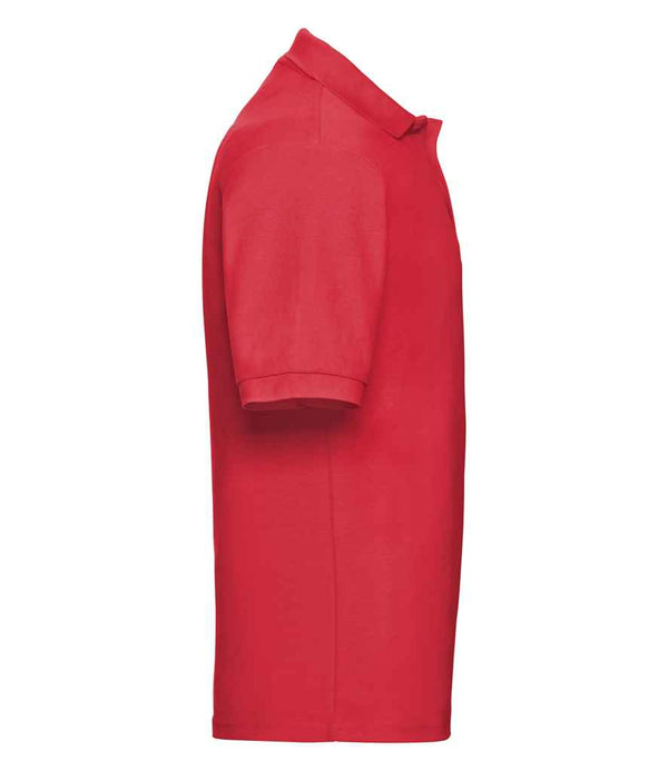 Russell Poly/Cotton Piqué Polo Shirt Bright Red