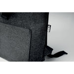 Branded RPET felt backpack