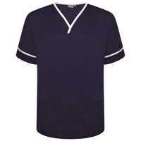Behrens Contrast Trim Smart Scrub Top