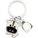Stamped Hard Enamel Keyring (60mm)