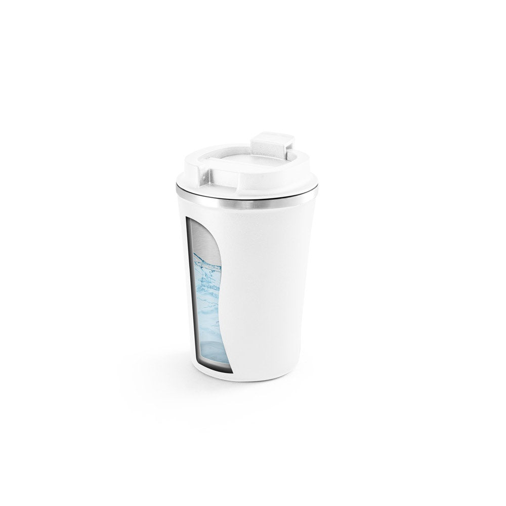 PHELPS. Stainless steel and PP travel cup 470 mL