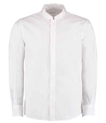 Kustom Kit Long Sleeve Tailored Mandarin Collar Shirt
