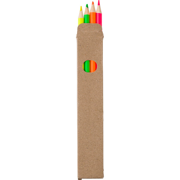 Branded Saling Coloured highlighter pencil set (4pc)