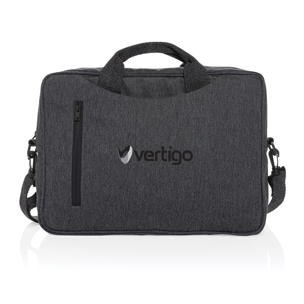 Branded Laluka AWARE™ recycled cotton 15.4 inch laptop bag