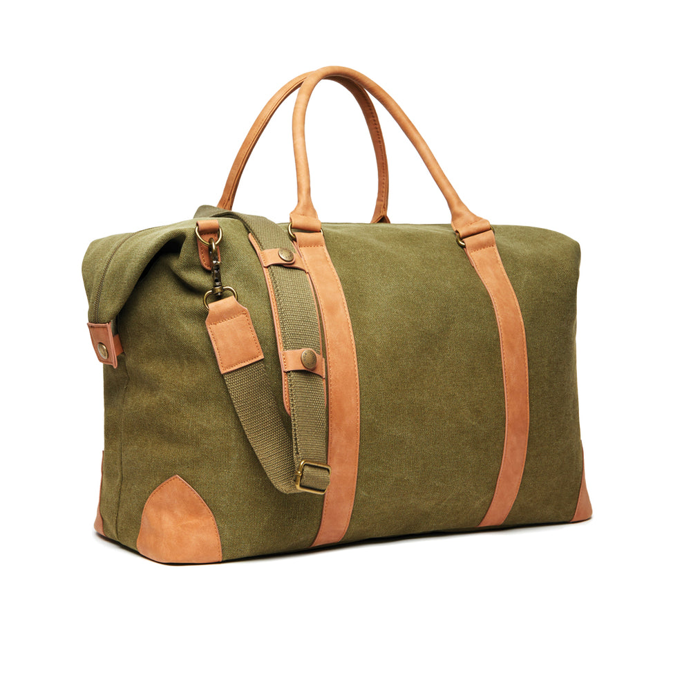 Branded VINGA Bosler RCS recycled canvas duffelbag