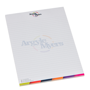 A6 Notepad with Wrapover Front Cover