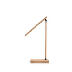 MOREY. Bamboo folding table lamp with wireless charger