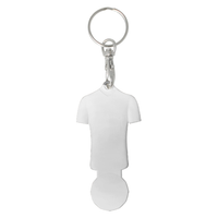 Football Shirt Shaped Trolley Coin Keyring