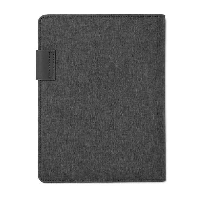 Branded A5 folder with power bank