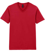Gildan SoftStyle® V Neck T-Shirt Cherry Red