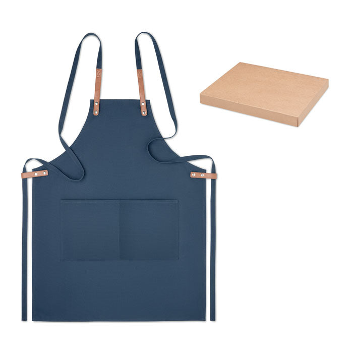Branded Organic cotton apron 340 gr/m²