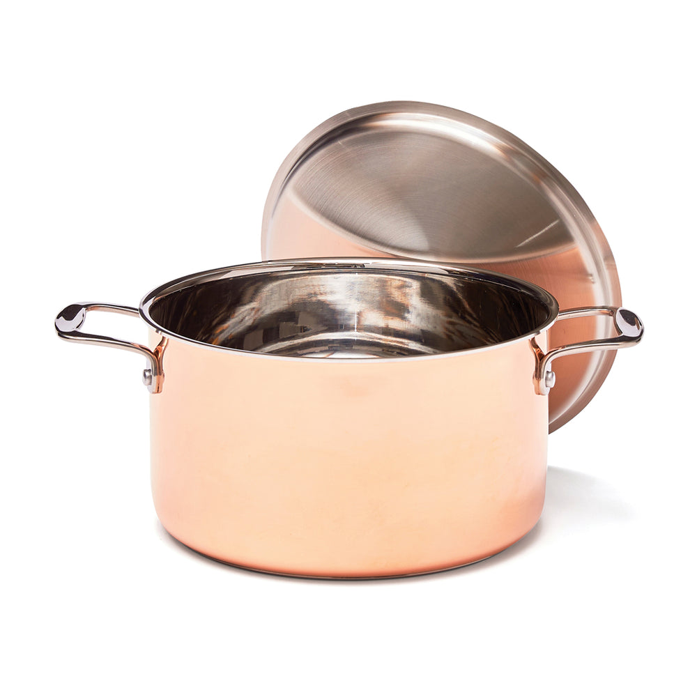 Branded VINGA Baron copper saucepan