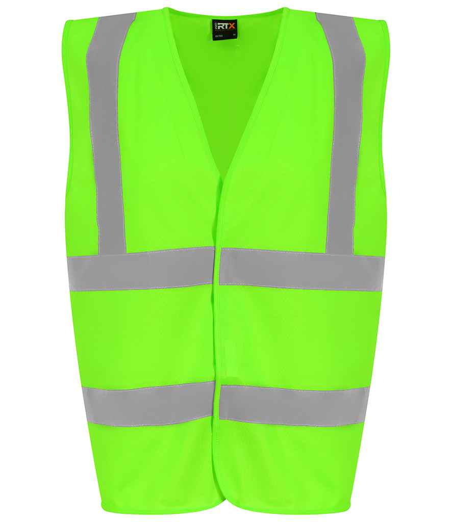 Pro RTX High Visibility Waistcoat Lime Green
