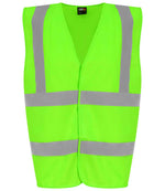 Pro RTX High Visibility Waistcoat Lime Green