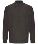 Pro RTX Pro Long Sleeve Piqué Polo Shirt Charcoal