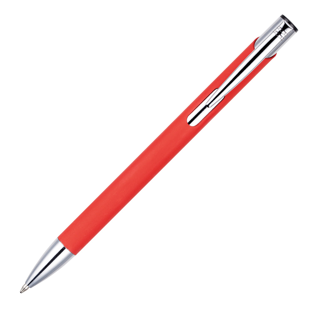 MOLE-MATE ball pen with chrome trim Red