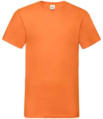 Fruit of the Loom V Neck Value T-Shirt Orange