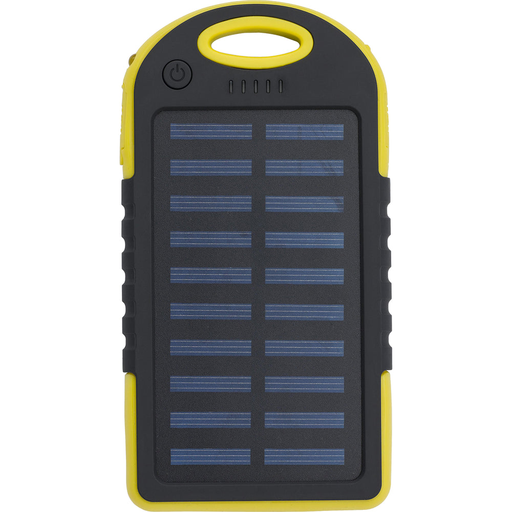 The Arin - Rubberized solar power bank (4000 mAh)