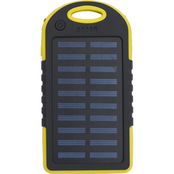The Arin - Rubberized solar power bank (4000 mAh)