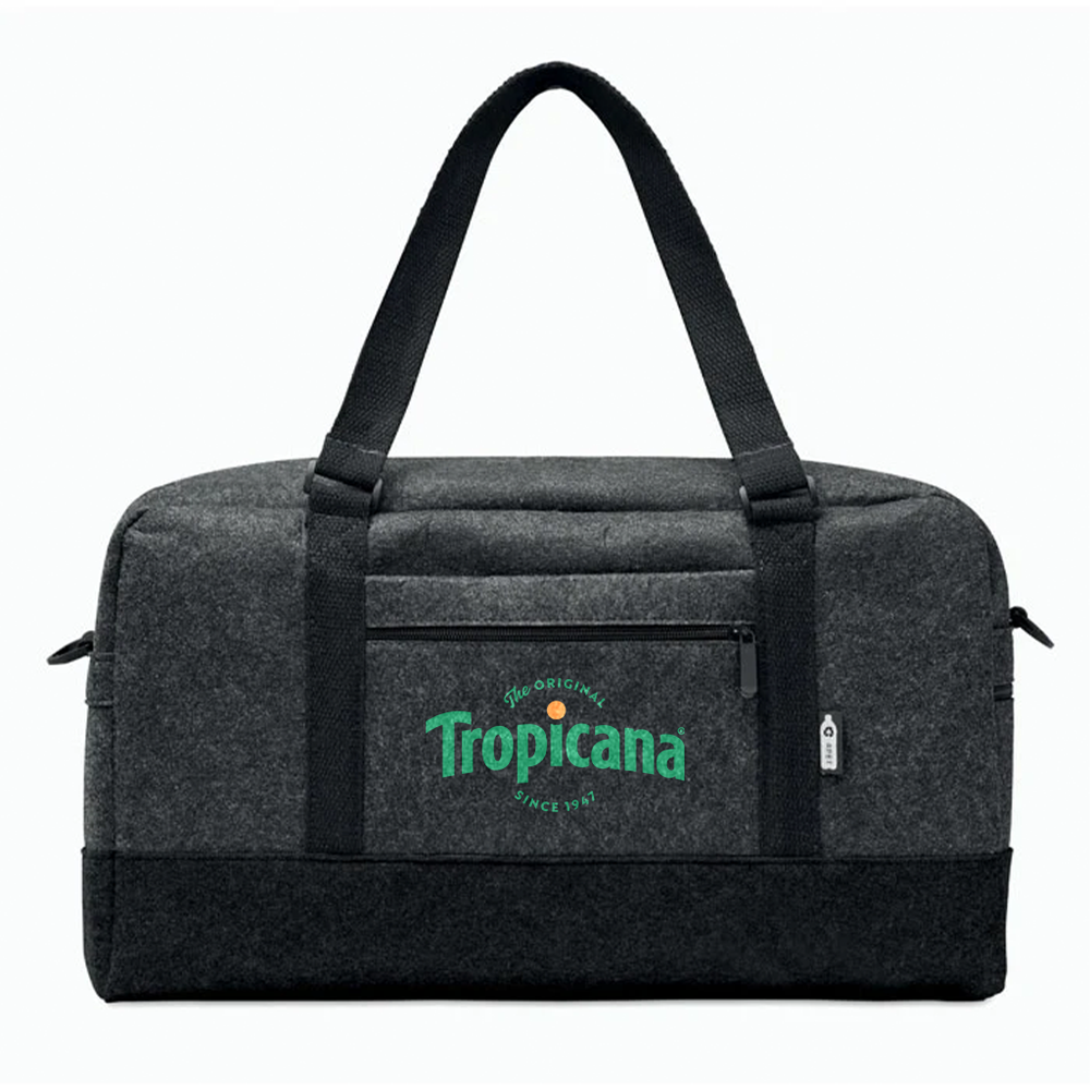 Branded RPET felt weekend bag