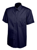 Uneek Mens Pinpoint Oxford Half Sleeve Shirt