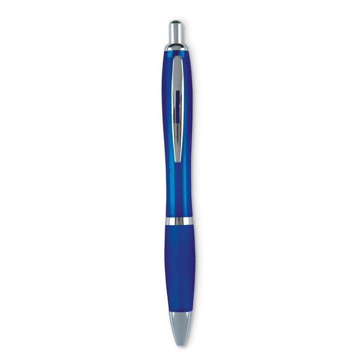 Riocolor Ball pen in blue ink | Branded Plastic Pen