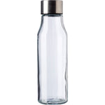 Everest Glass Water Bottle with Stainless Steel Lid - 500ml