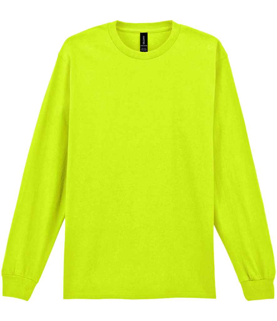 Gildan Ultra Cotton™ Long Sleeve T-Shirt Safety Green